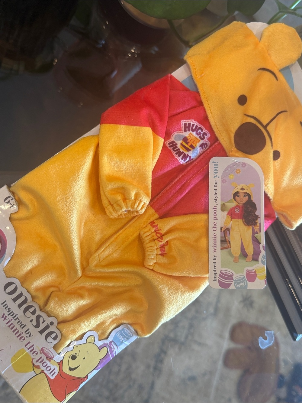 Disney Winnie the Pooh ily 4ever doll Onesie with Hood new